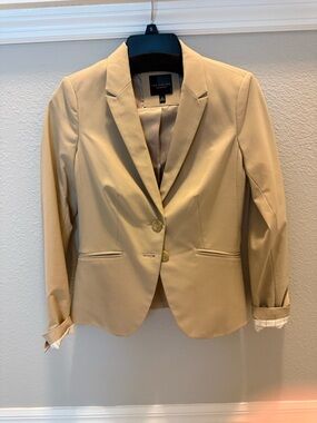 The Limited Women's Beige Two-Button Blazer